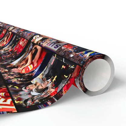 Kansas City Chiefs Superbowl LVIII Championship Victory Collage Gift Wrapping Paper