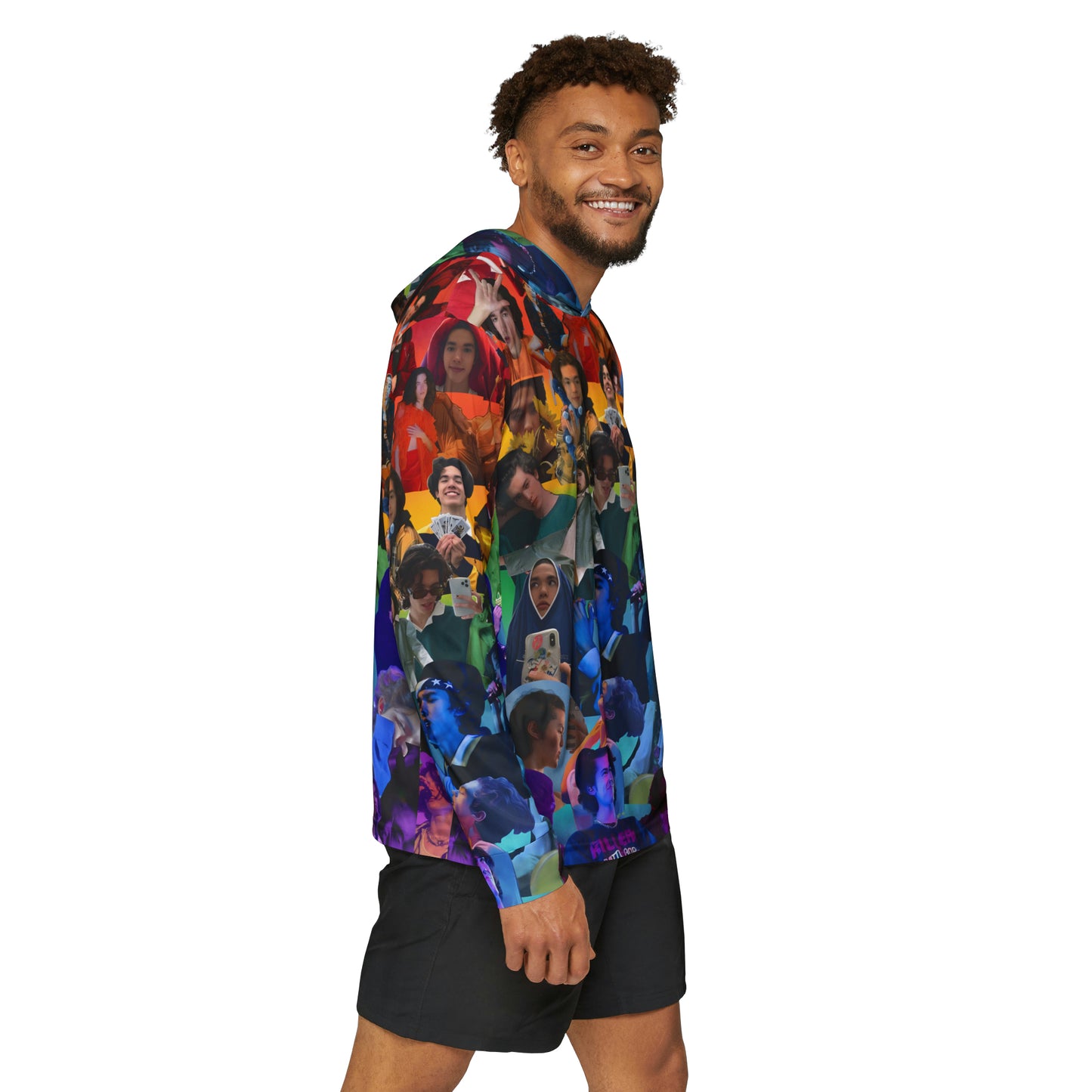 Conan Grey Rainbow Photo Collage Men's Sports Warmup Hoodie