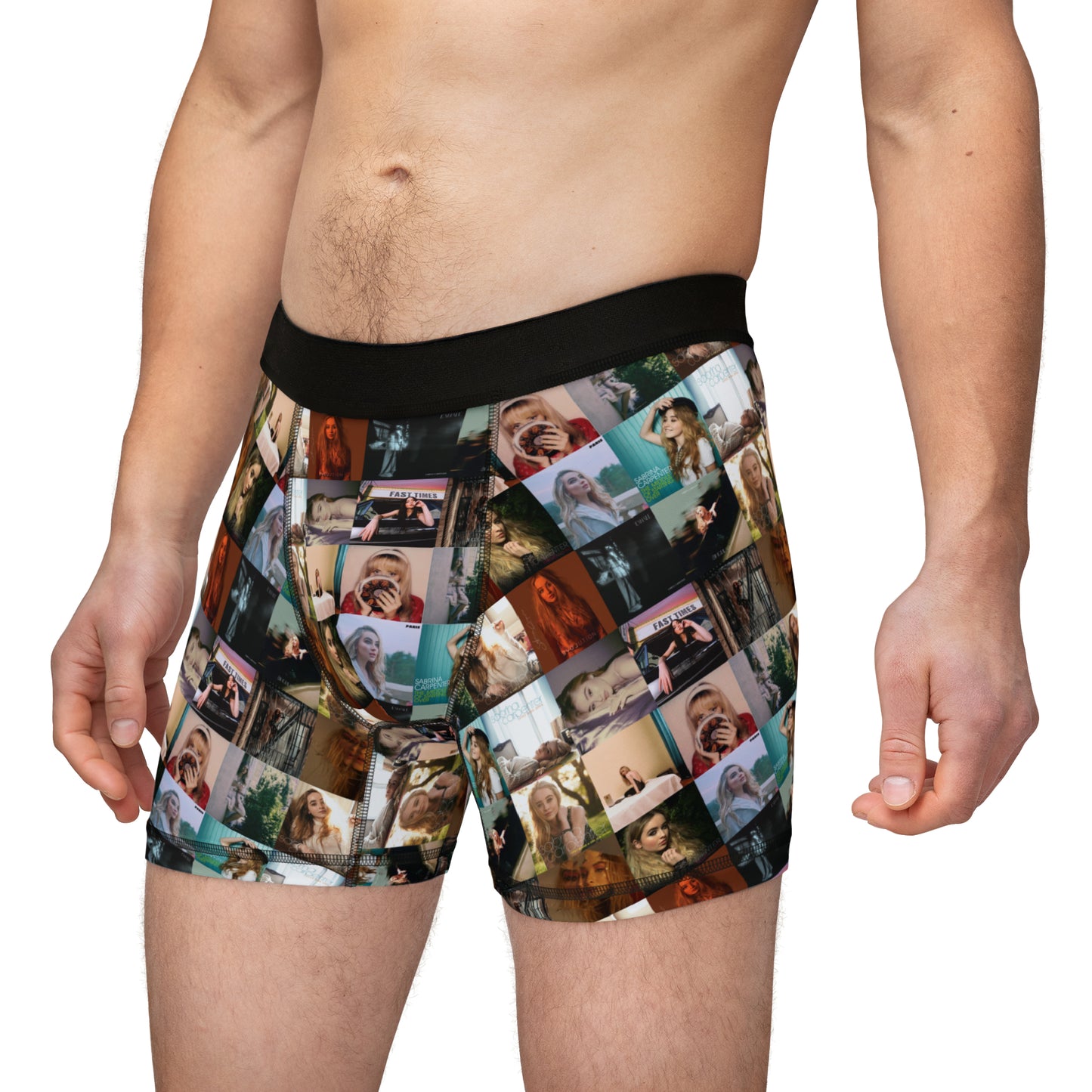 Sabrina Carpenter Album Cover Collage Men's Boxers