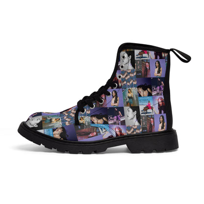 Olivia Rodrigo Album Cover Art Collage Women's Canvas Boots