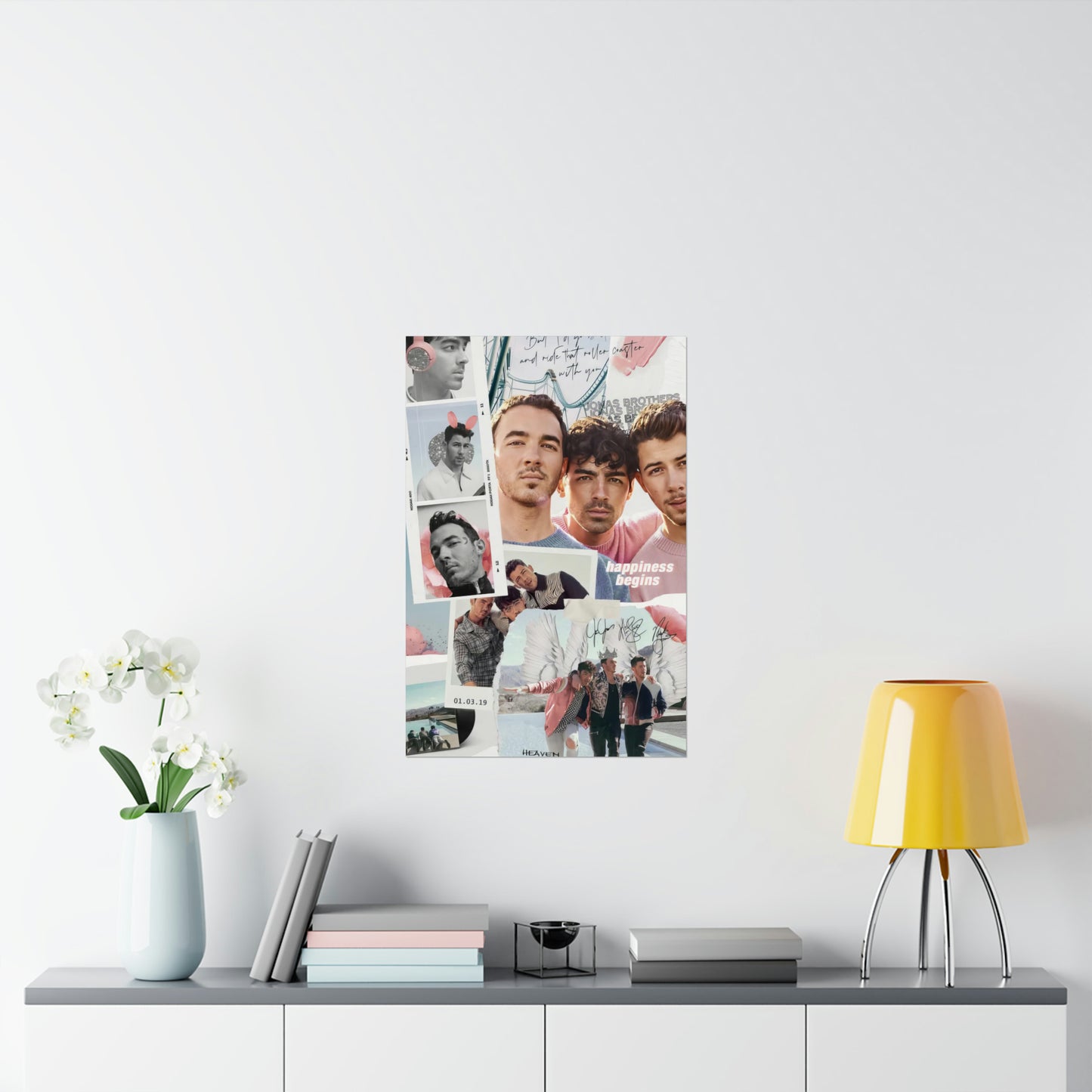 Jonas Brothers Happiness Begins Collage Matte Poster