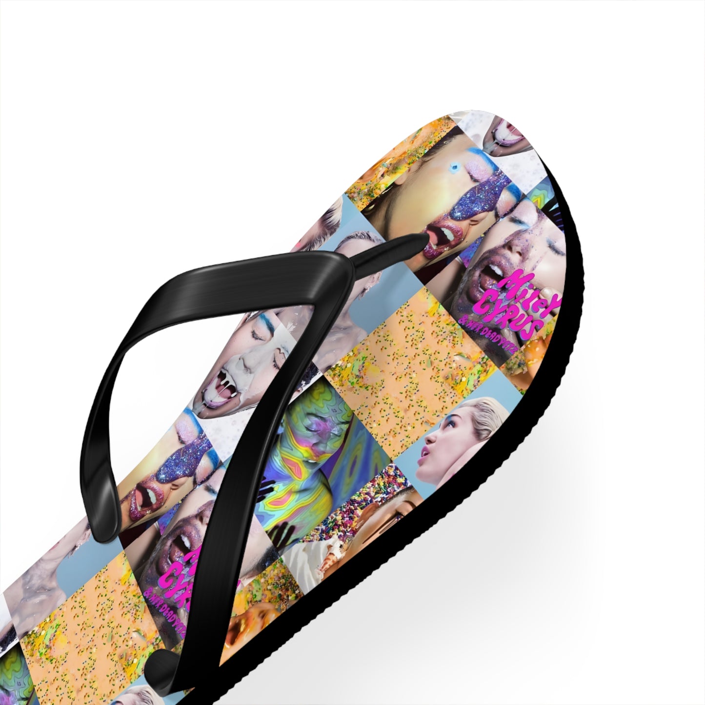 Miley Cyrus & Her Dead Petz Mosaic Flip Flops