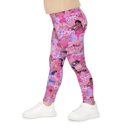 Ariana Grande Purple Vibes Collage Kids Leggings