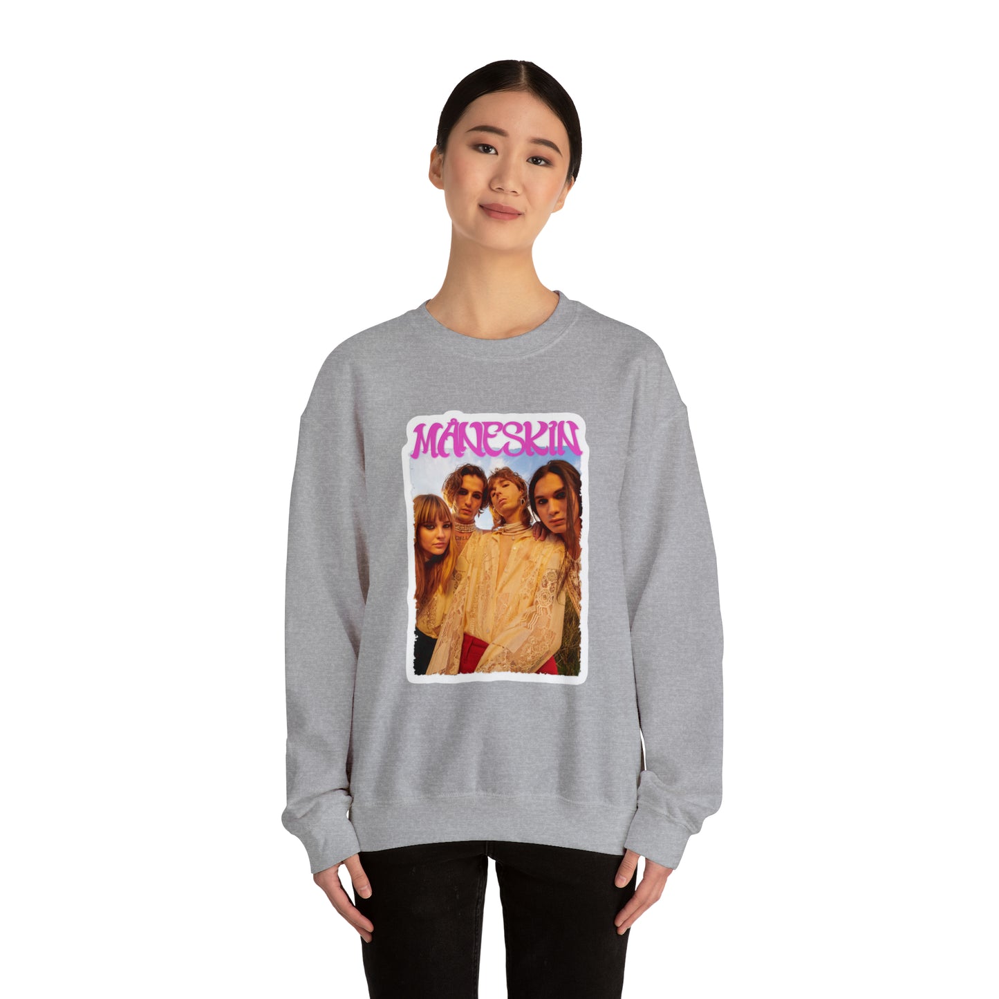 Måneskin Group Photo Unisex Heavy Blend Crewneck Sweatshirt