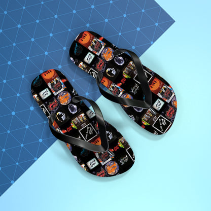 Daft Punk Album Cover Art Collage Flip Flops