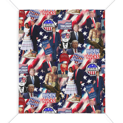 Donald Trump 2024 MAGA Montage Matte Banner