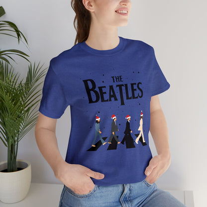 The Beatles Abbey Road Santas Unisex Jersey Short Sleeve Tee Shirt