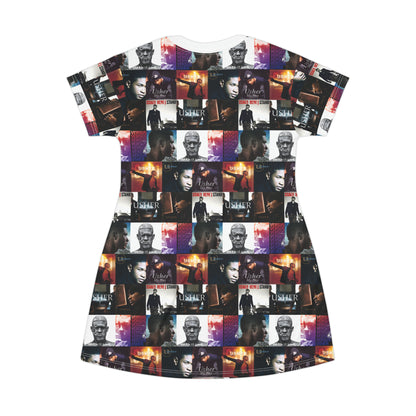 Usher Album Cover Art Mosaic T-Shirt Dress