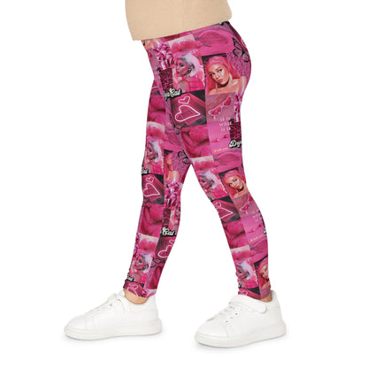 Doja Cat Pink Vibes Collage Kids Leggings