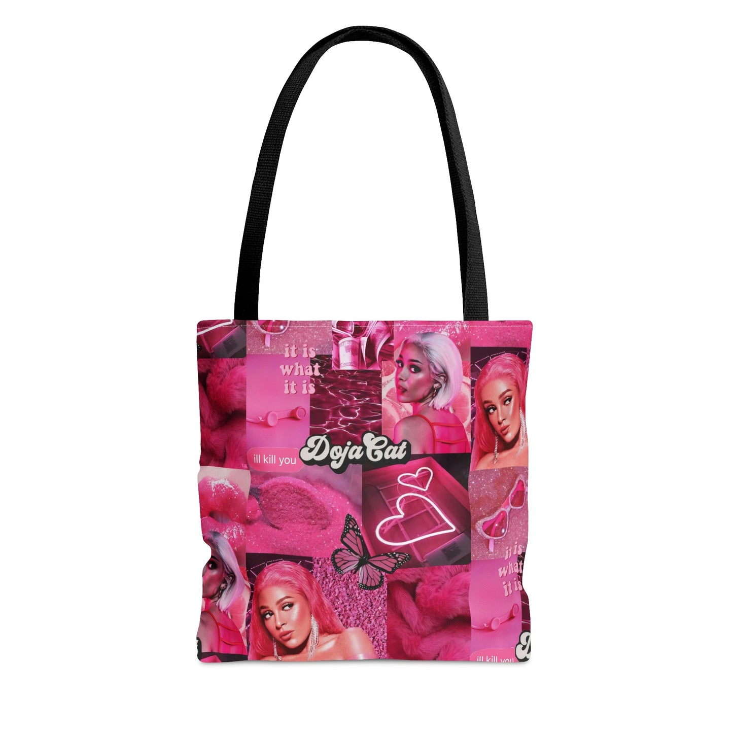 Doja Cat Pink Vibes Collage Tote Bag