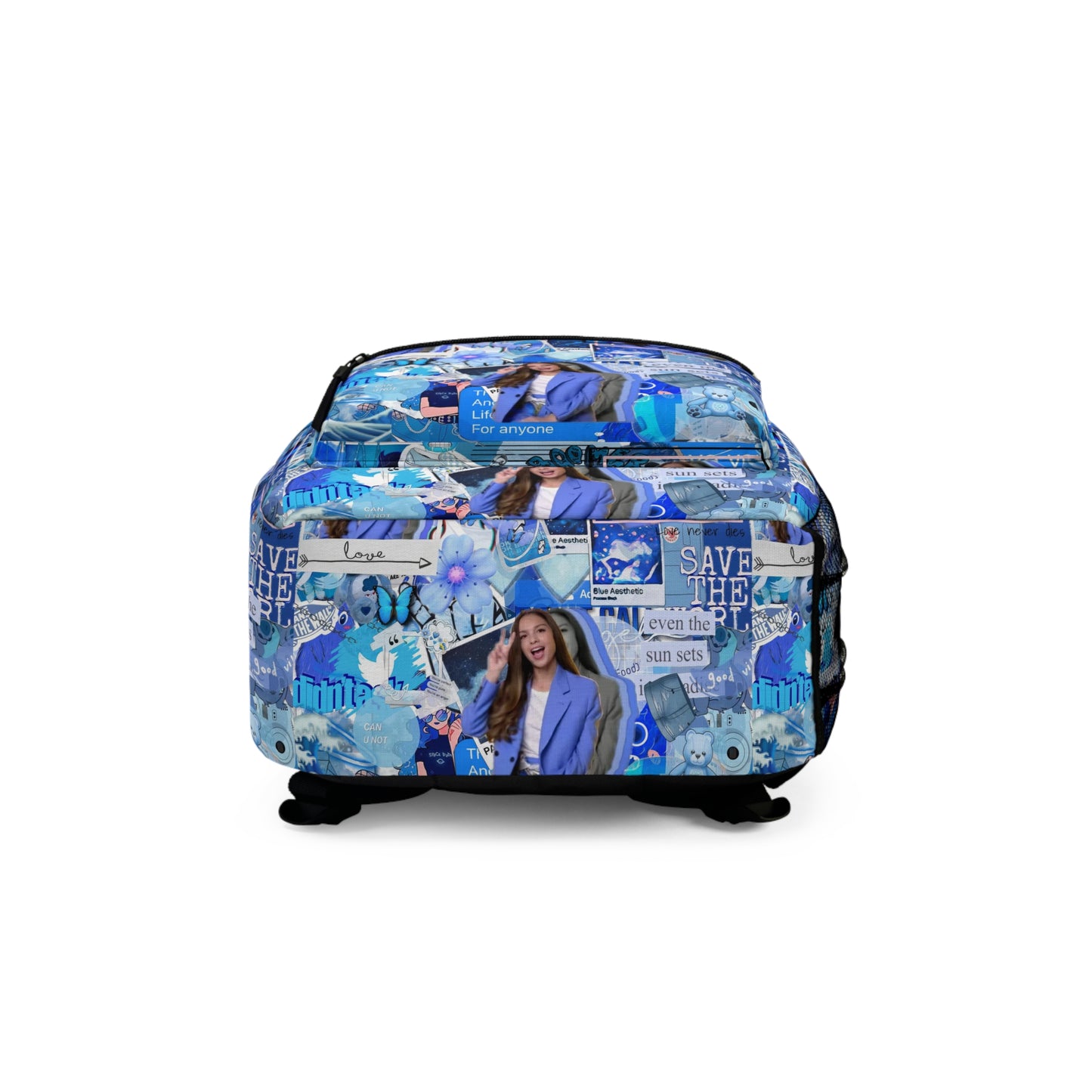 Olivia Rodrigo Blue Aesthetic Collage Backpack