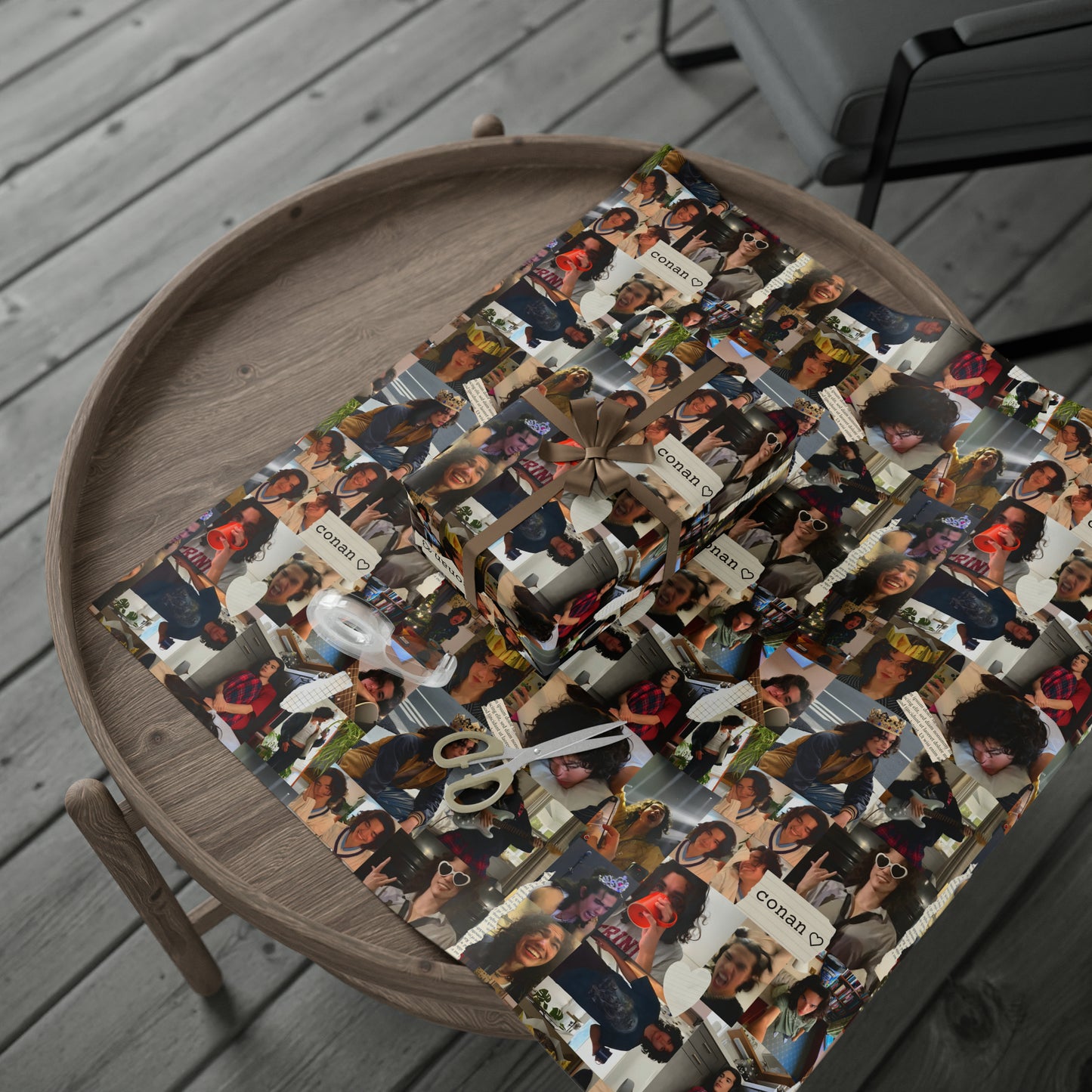 Conan Grey Being Cute Photo Collage Gift Wrapping Paper