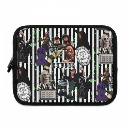 Beetlejuice Strange And Unusual Collage Laptop Sleeve