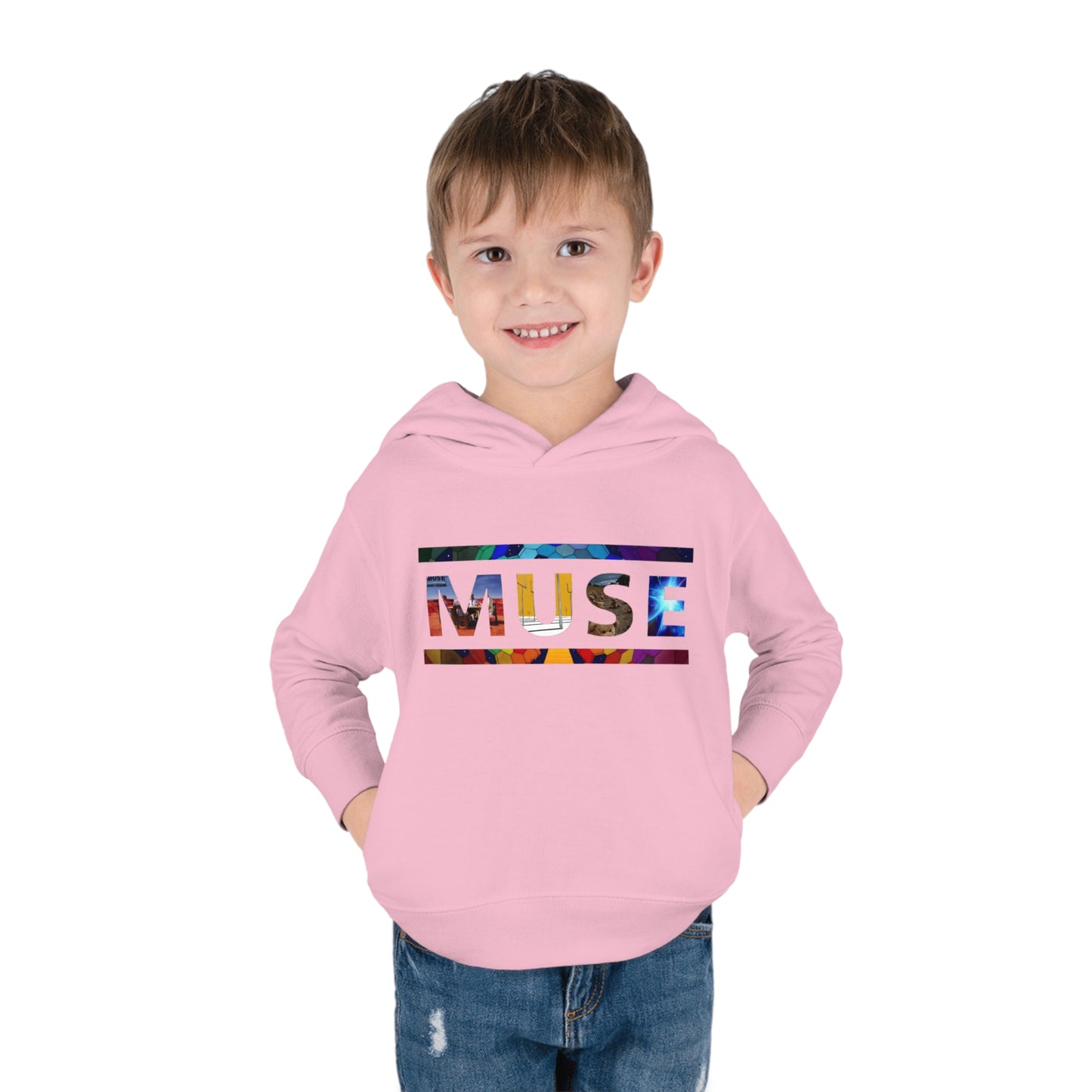 Muse Album Art Letters Toddler Pullover Fleece Hoodie