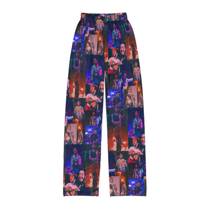 Post Malone Lightning Photo Collage Kids Pajama Pants