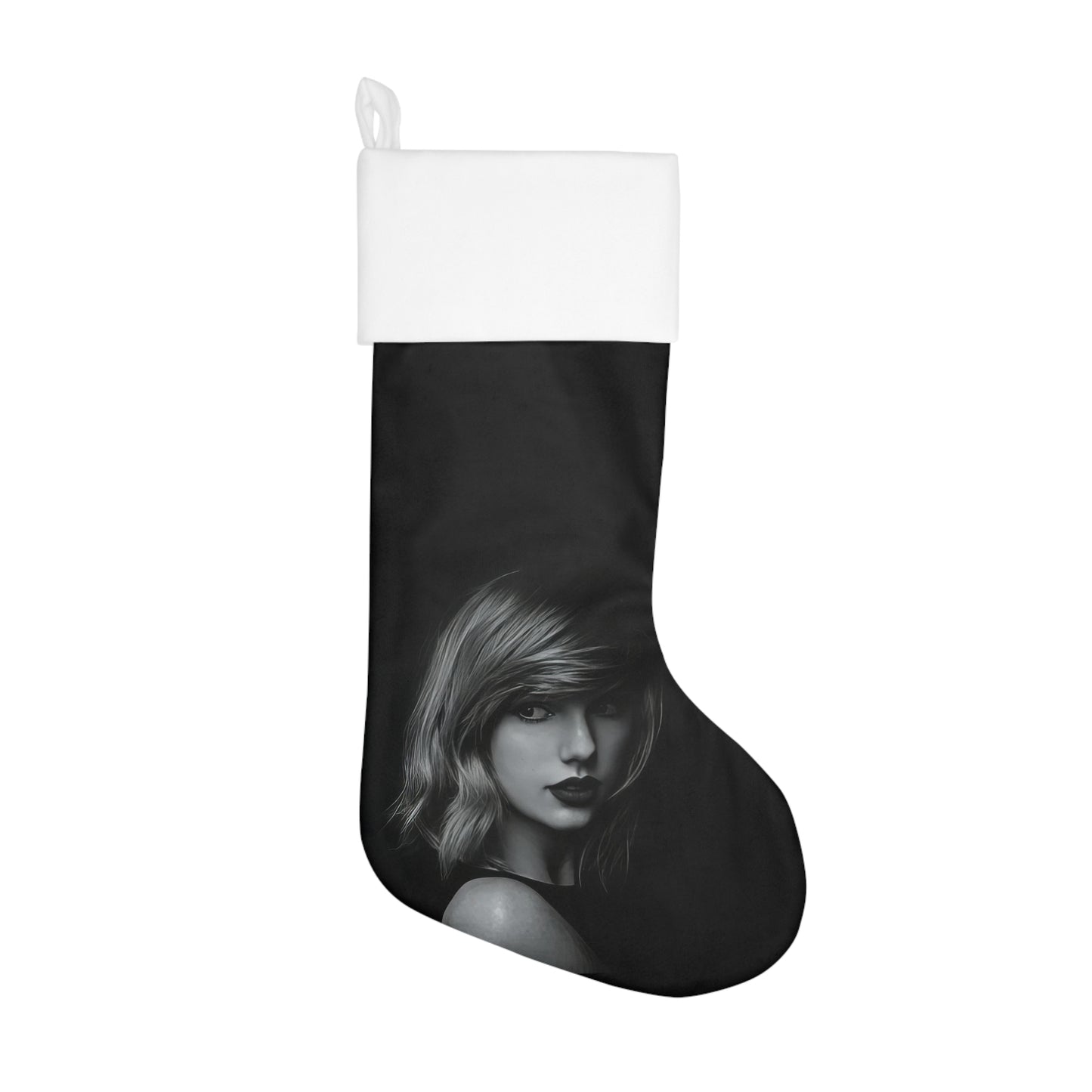 Taylor Swift Noir Christmas Holiday Stocking