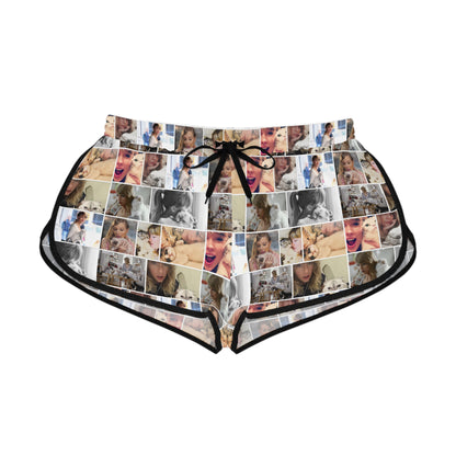 Taylor Swift's Cats Collage Pattern Women's Relaxed Shorts