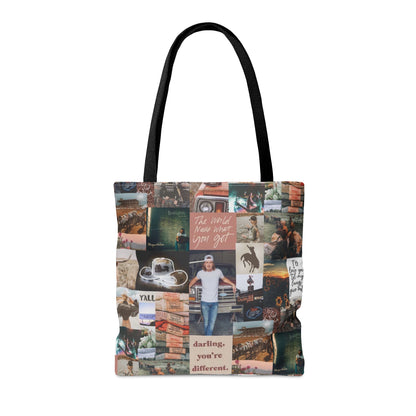 Morgan Wallen Darling You're Different Collage Tote Bag