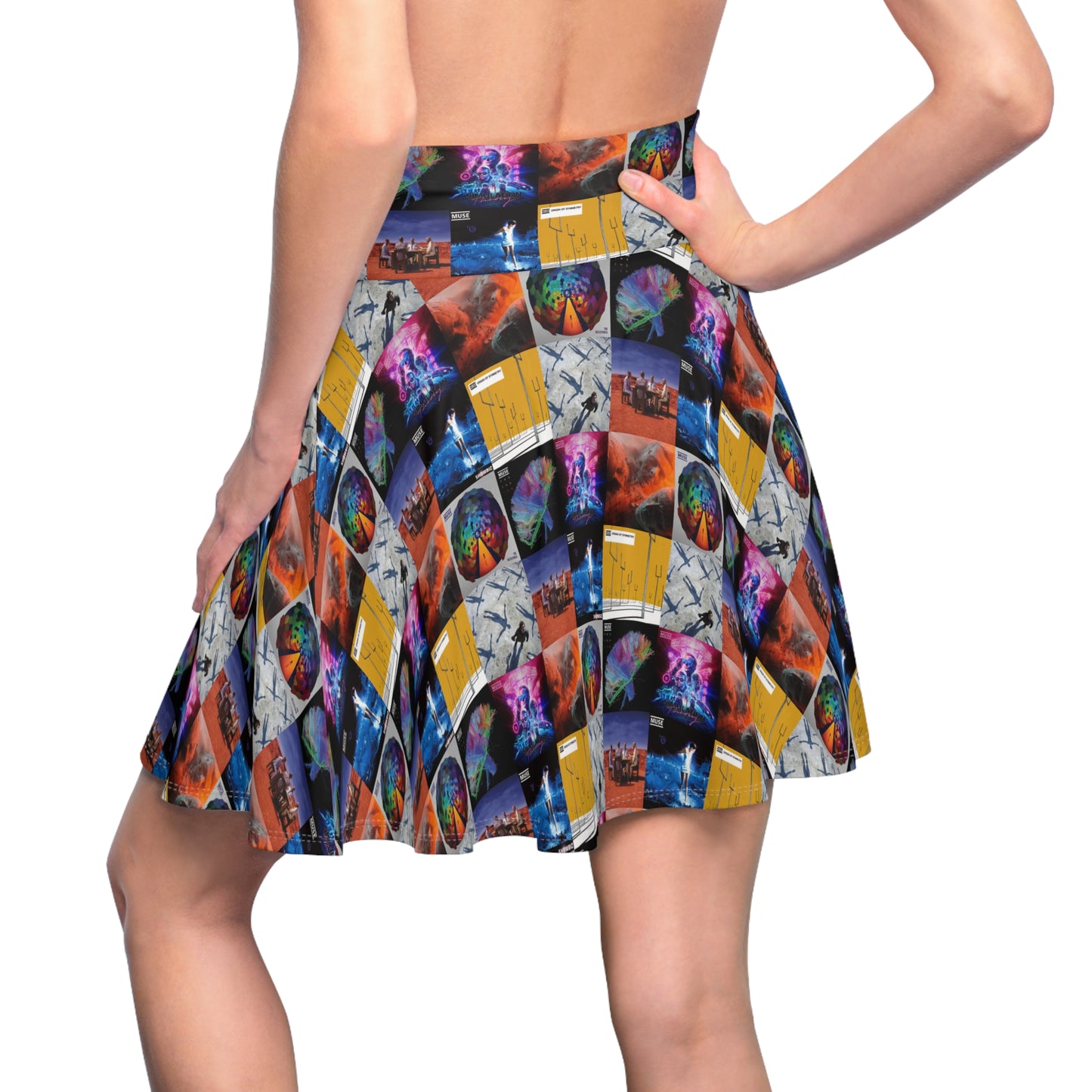 Muse Album Cover Collage Women's Skater Skirt