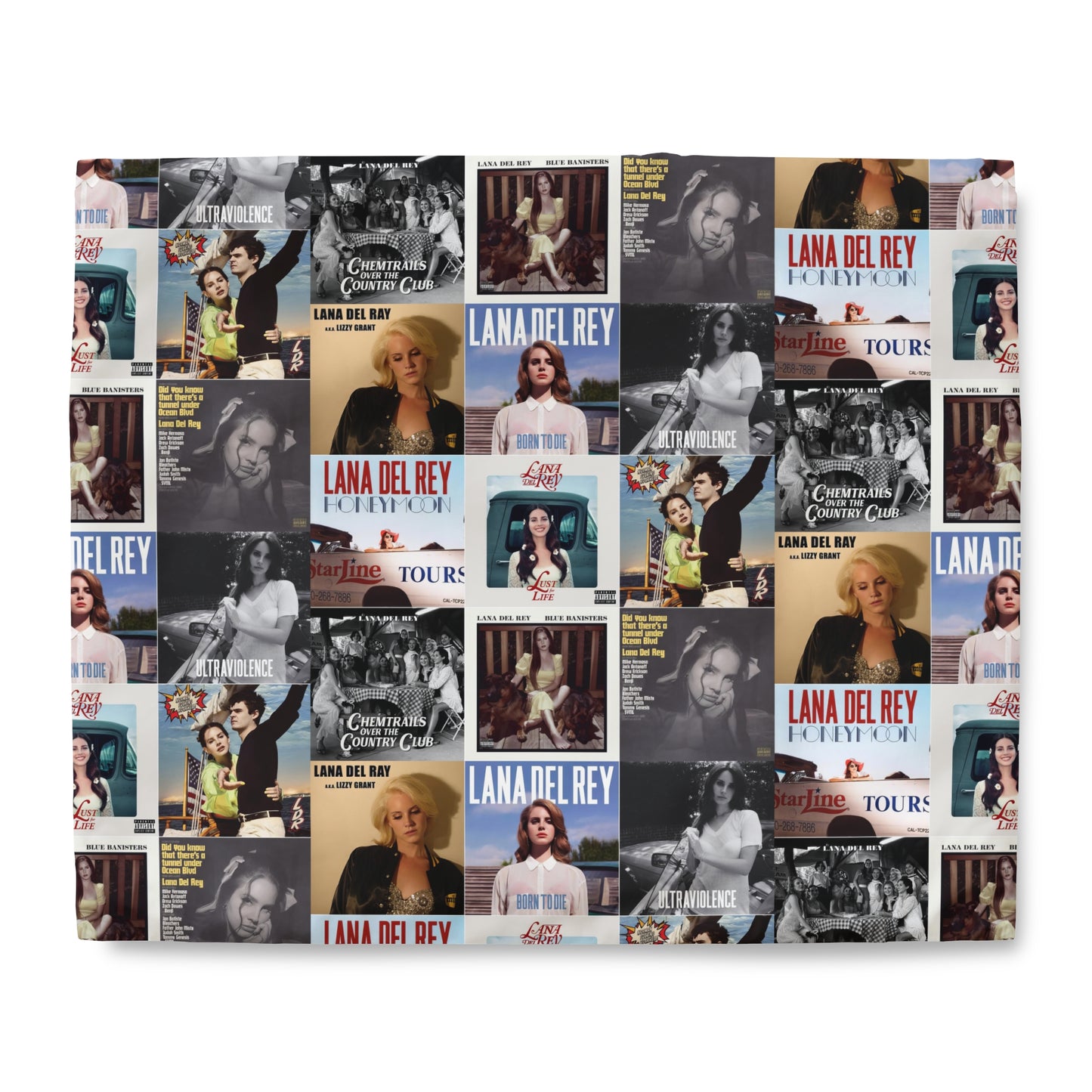 Lana Del Rey Album Cover Collage Duvet Cover