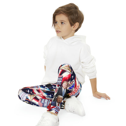 Donald Trump 2024 MAGA Montage Youth Full-Length Leggings