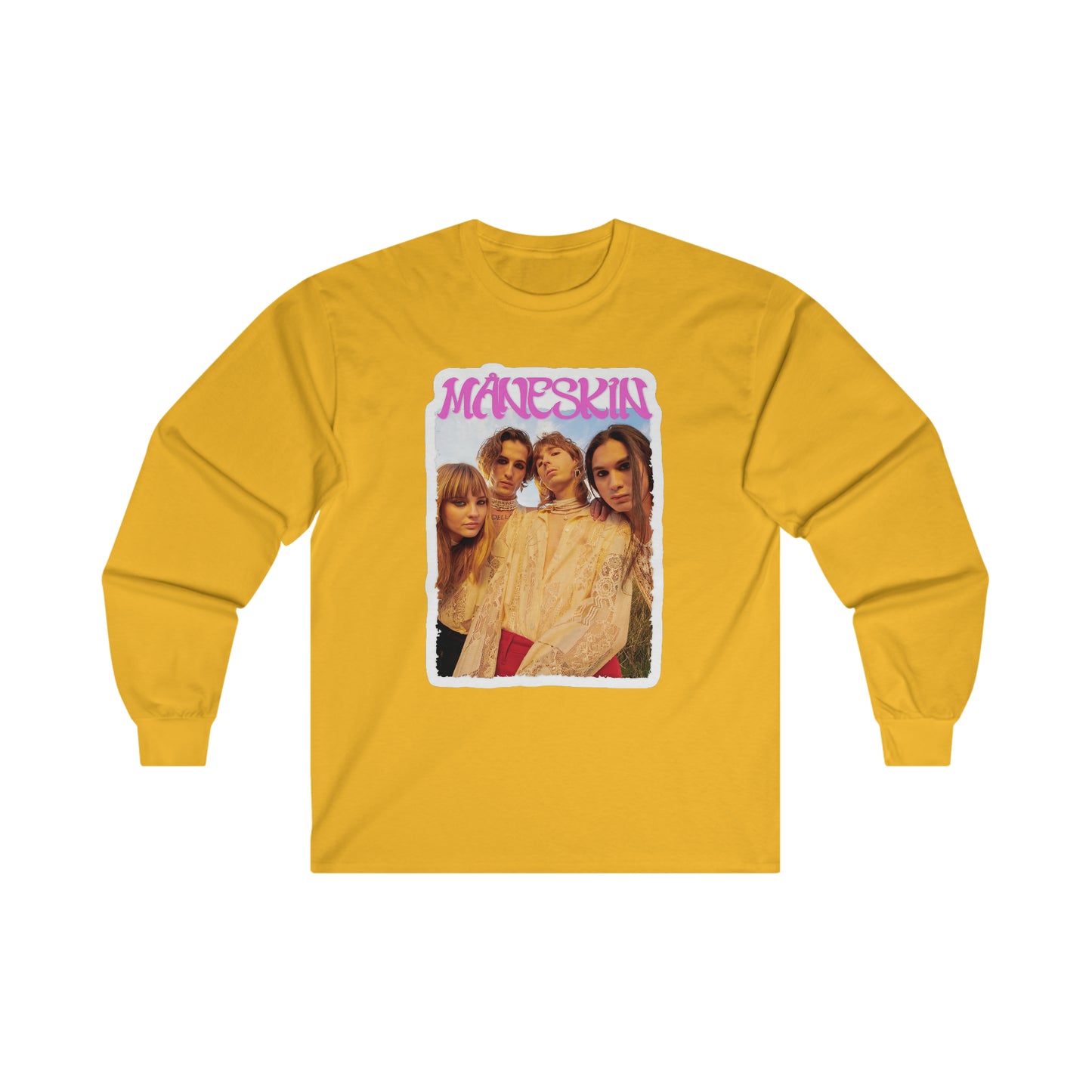 Måneskin Group Photo Ultra Cotton Long Sleeve Tee Shirt