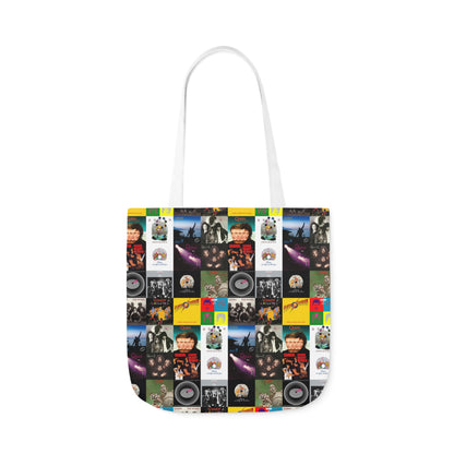 Queen Album Cover Collage Polyester Canvas Tote Bag