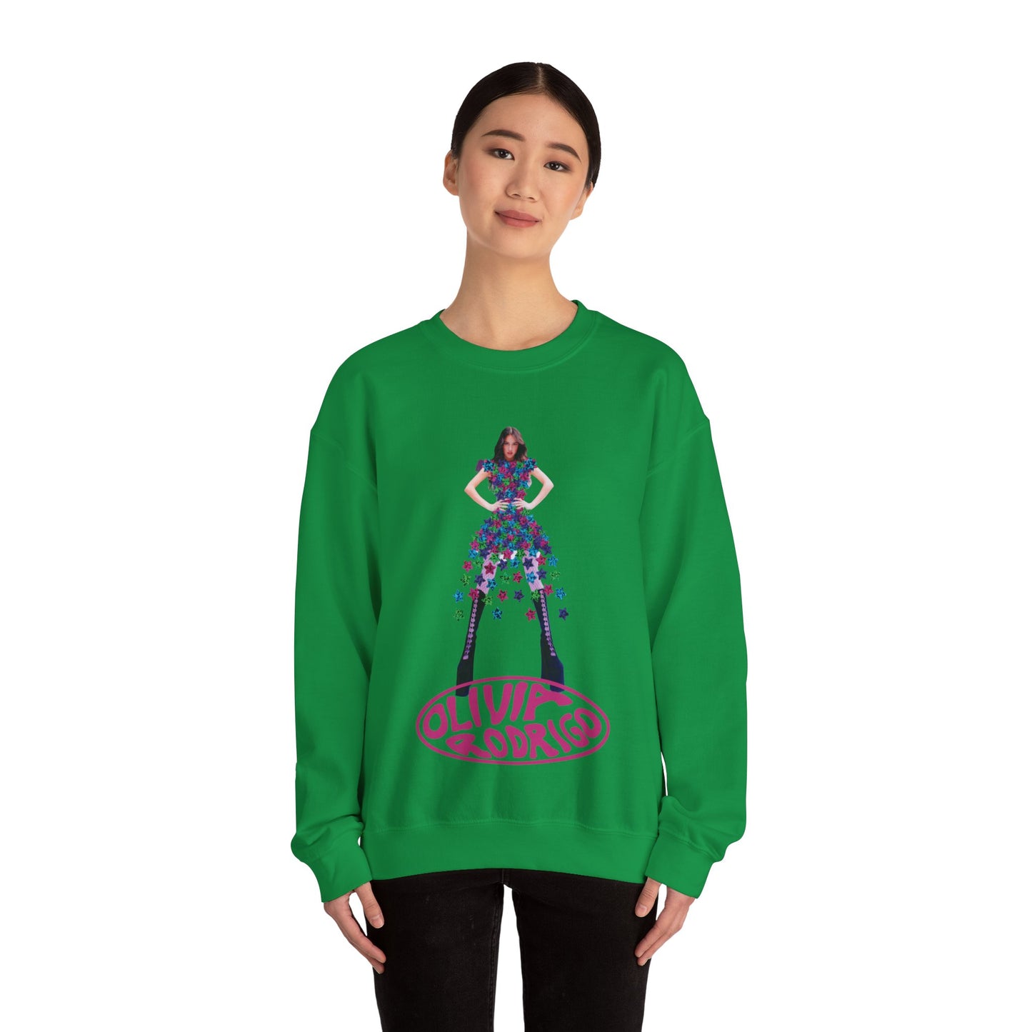 Olivia Rodrigo Hits Magazine Cover Unisex Heavy Blend Crewneck Sweatshirt