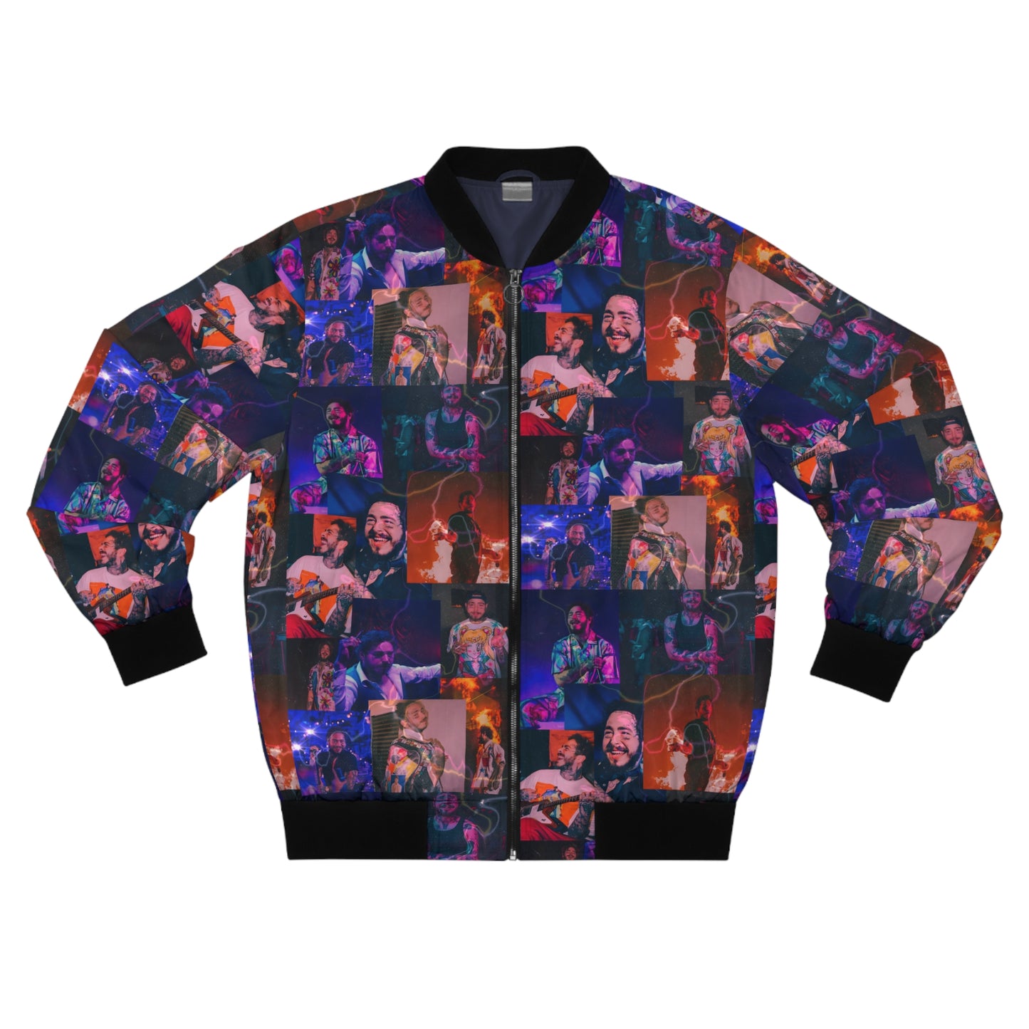 Post Malone Lightning Photo Collage Men's Bomber Jacket