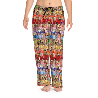 Britney Spears Rainbow Photo Collage Women's Pajama Pants