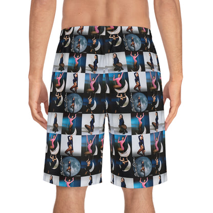 Dua Lipa Future Nostalgia Moonlight Mosaic Men's Board Shorts