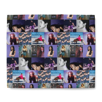 Olivia Rodrigo Album Cover Art Collage Duvet Cover