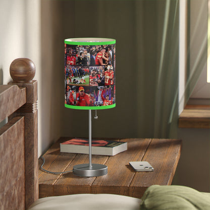 Kansas City Chiefs Superbowl LVIII Championship Victory Collage Lamp on a Stand