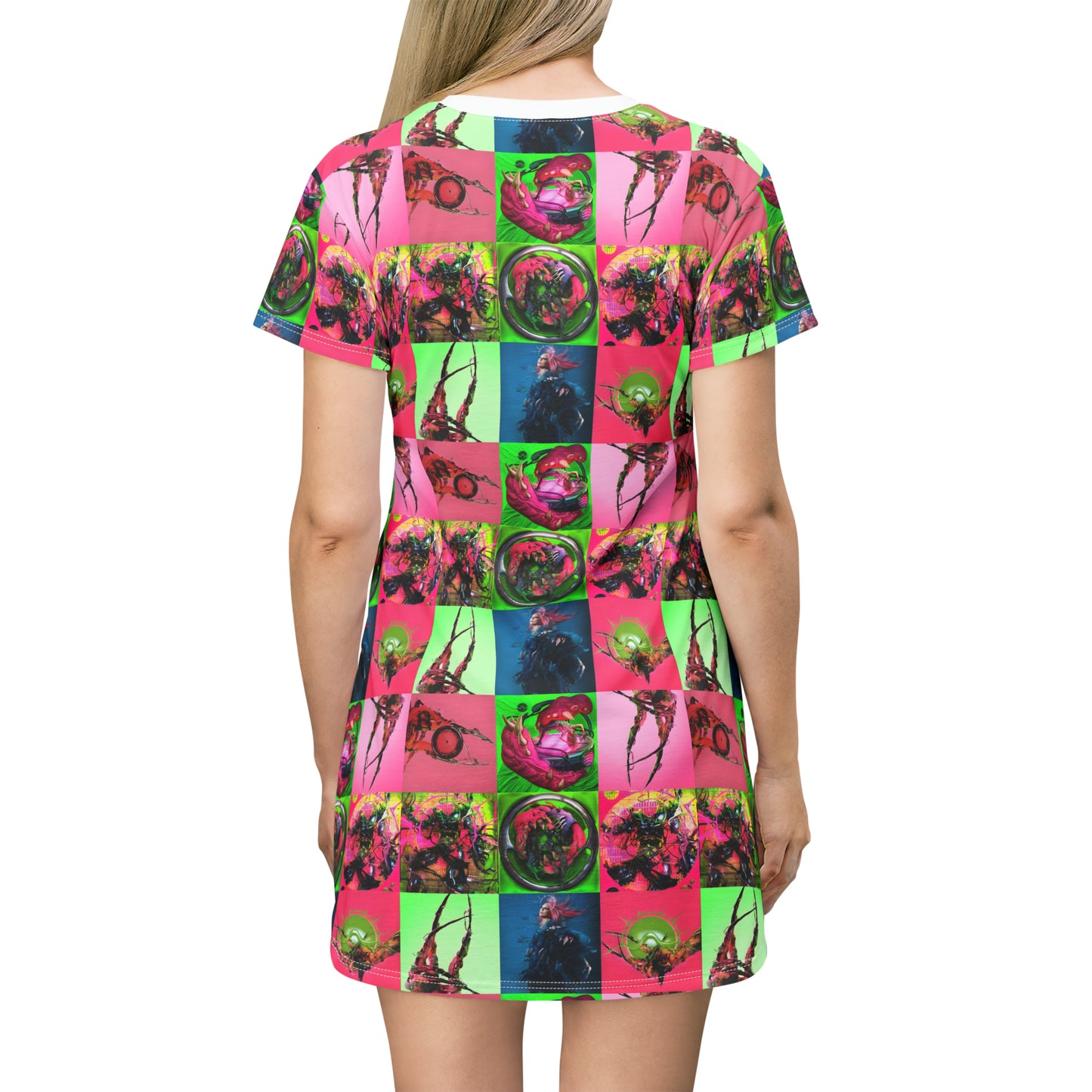 Lady Gaga Dawn of Chromatica Mosaic T-Shirt Dress