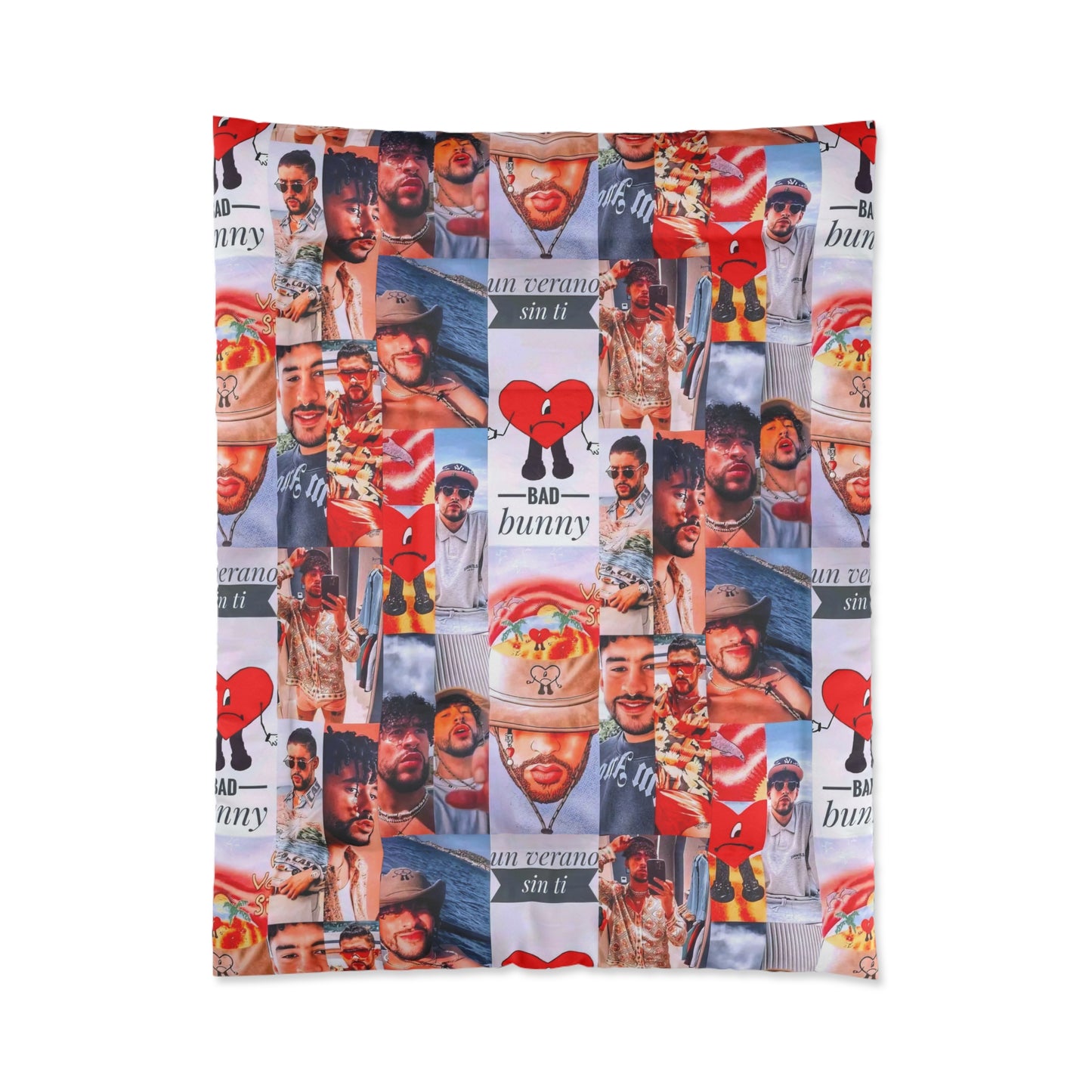 Bad Bunny Un Verano Sin Ti Photo Collage Comforter