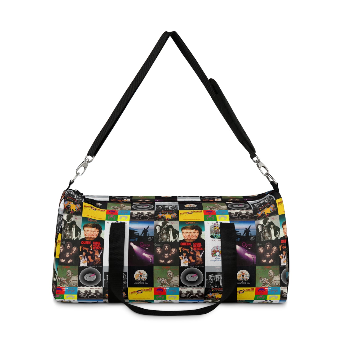 Queen Album Cover Collage Duffel Bag