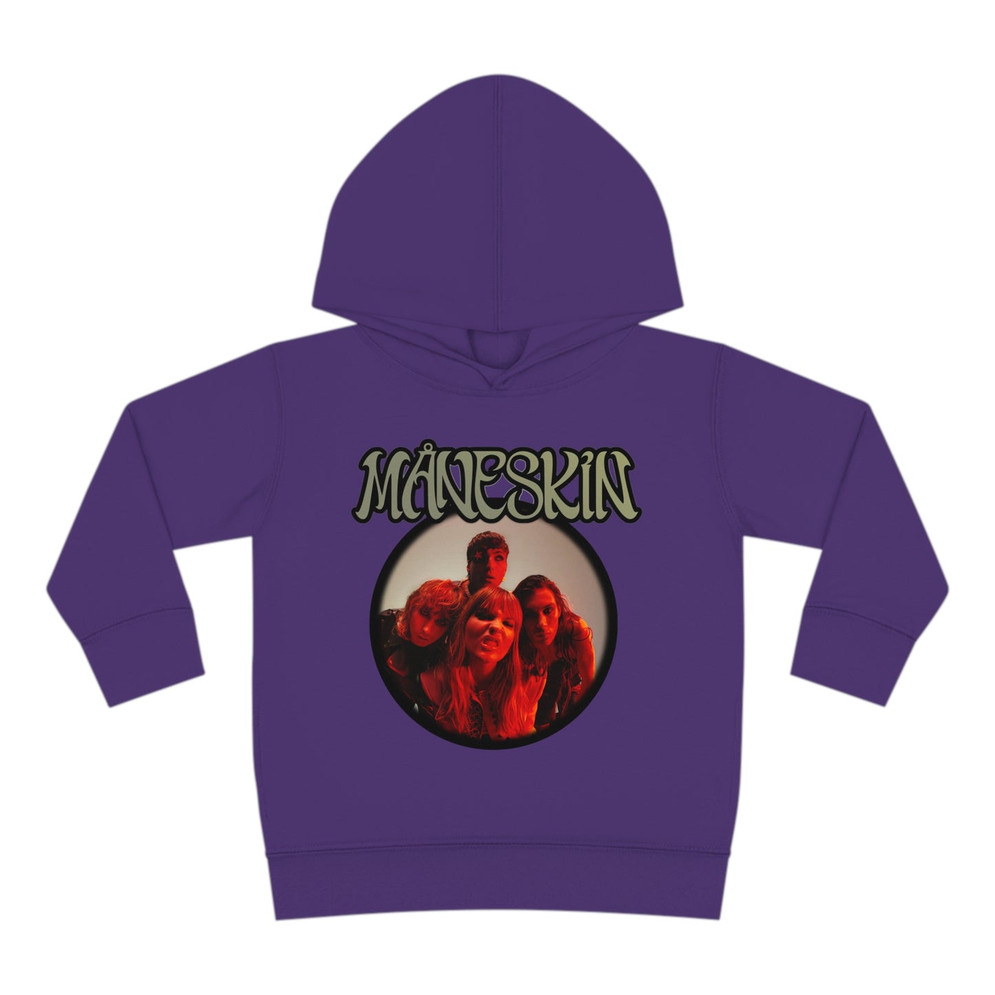 Måneskin Circular Group Photo Toddler Pullover Fleece Hoodie