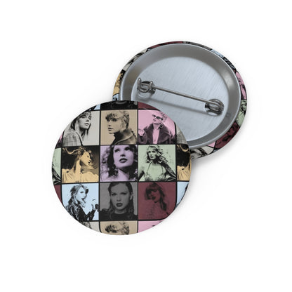 Taylor Swift Eras Collage Custom Pin Buttons