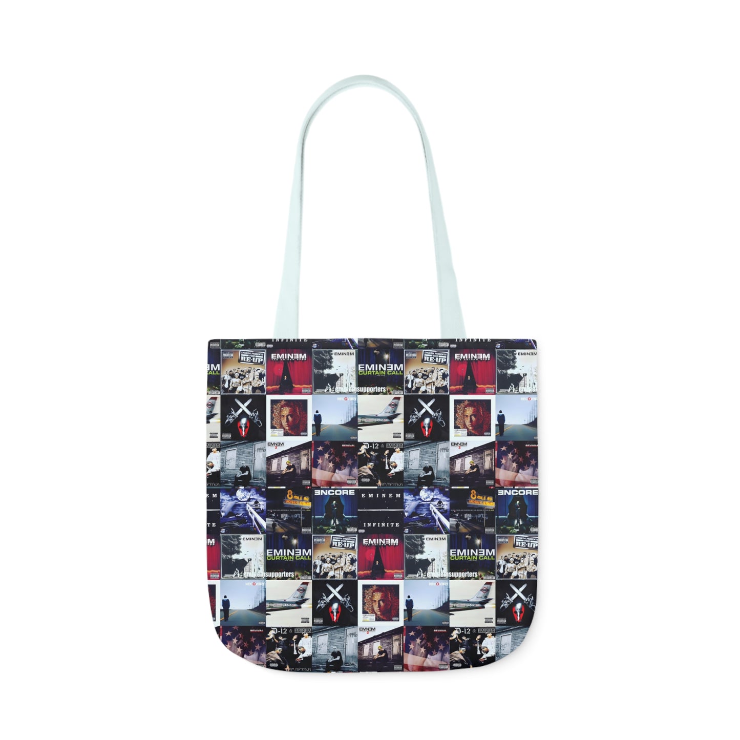 Eminem Album Art Cover Collage Polyester Canvas Tote Bag