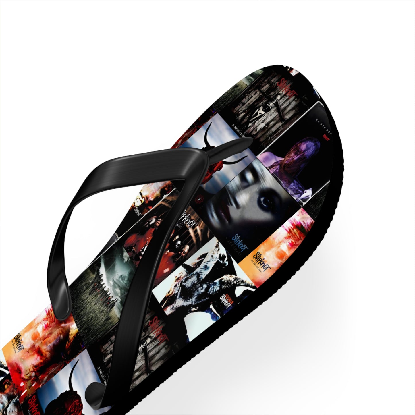 Slipknot Album Art Collage Flip Flops