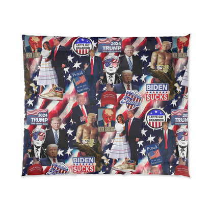 Donald Trump 2024 MAGA Montage Comforter