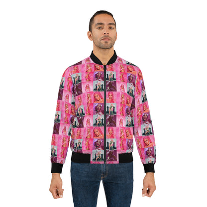 Doja Cat Hot Pink Mosaic Men's Bomber Jacket