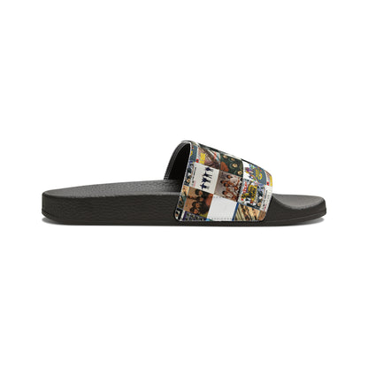 The Beatles Album Cover Collage Women's Slide Sandals