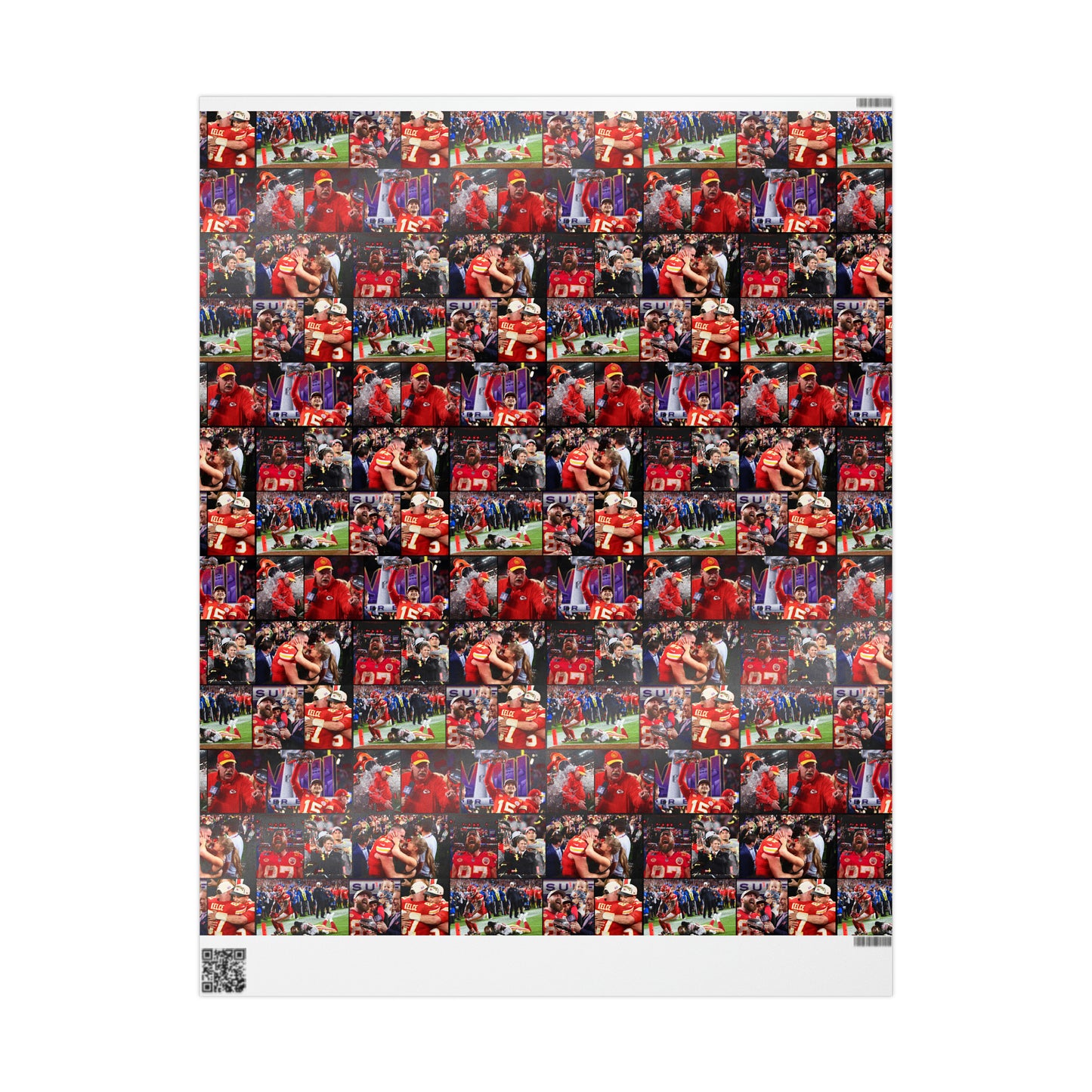 Kansas City Chiefs Superbowl LVIII Championship Victory Collage Gift Wrapping Paper