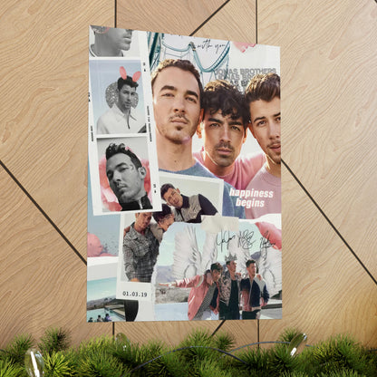 Jonas Brothers Happiness Begins Collage Matte Poster