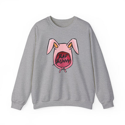 Bad Bunny Hoodie Logo Unisex Heavy Blend Crewneck Sweatshirt