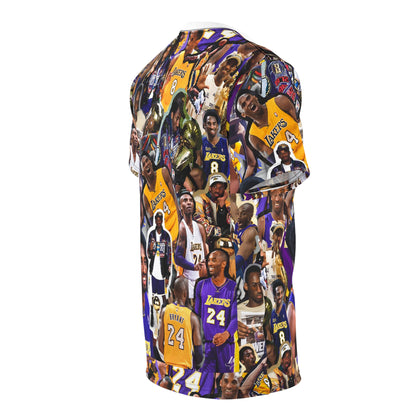 Kobe Bryant Career Moments Photo Collage Unisex Cut & Sew Tee