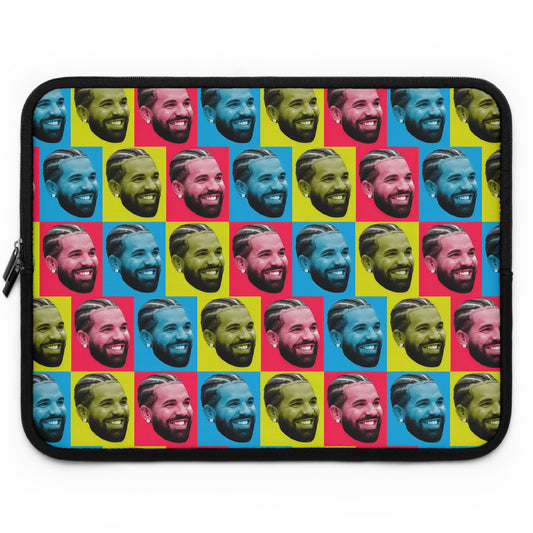Drake Colored Checker Faces Laptop Sleeve