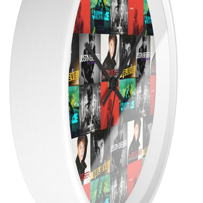 Justin Bieber Album Cover Collage Wall Clock