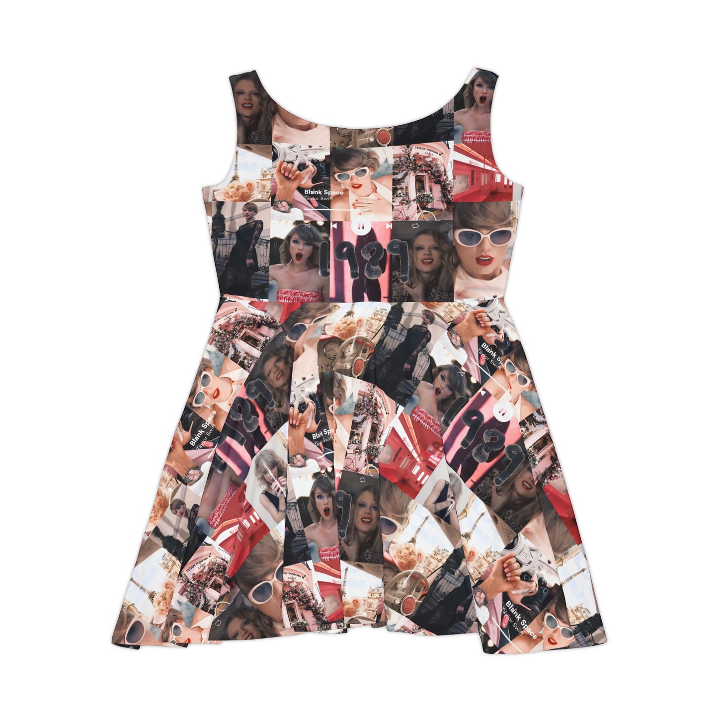 Taylor Swift 1989 Blank Space Collage Women's Skater Dress